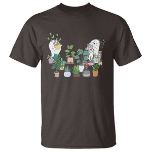 Ghost Garden Halloween Gardener Gardening T Shirt TS09 Dark Chocolate Print Your Wear