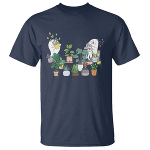 Ghost Garden Halloween Gardener Gardening T Shirt TS09 Navy Print Your Wear