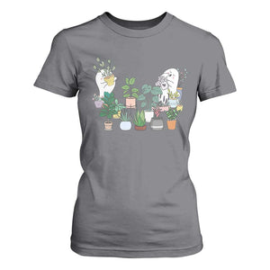 Ghost Garden Halloween Gardener Gardening T Shirt For Women TS09 Charcoal Print Your Wear