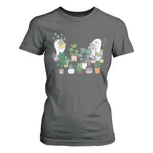 Ghost Garden Halloween Gardener Gardening T Shirt For Women TS09 Dark Heather Print Your Wear