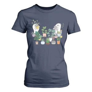 Ghost Garden Halloween Gardener Gardening T Shirt For Women TS09 Navy Print Your Wear