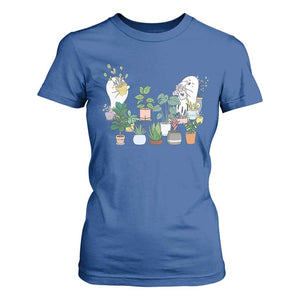 Ghost Garden Halloween Gardener Gardening T Shirt For Women TS09 Royal Blue Print Your Wear