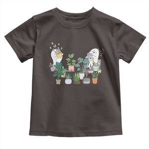 Ghost Garden Halloween Gardener Gardening Toddler T Shirt TS09 Dark Chocolate Print Your Wear