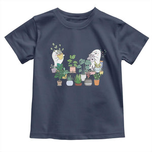 Ghost Garden Halloween Gardener Gardening Toddler T Shirt TS09 Navy Print Your Wear