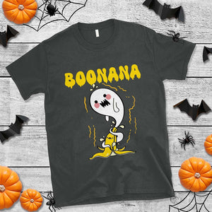 Halloween T Shirt Banana Ghost Boonana Cute Costume TS09 Dark Heather Print Your Wear