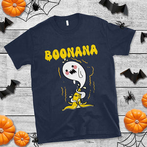 Halloween T Shirt Banana Ghost Boonana Cute Costume TS09 Navy Print Your Wear