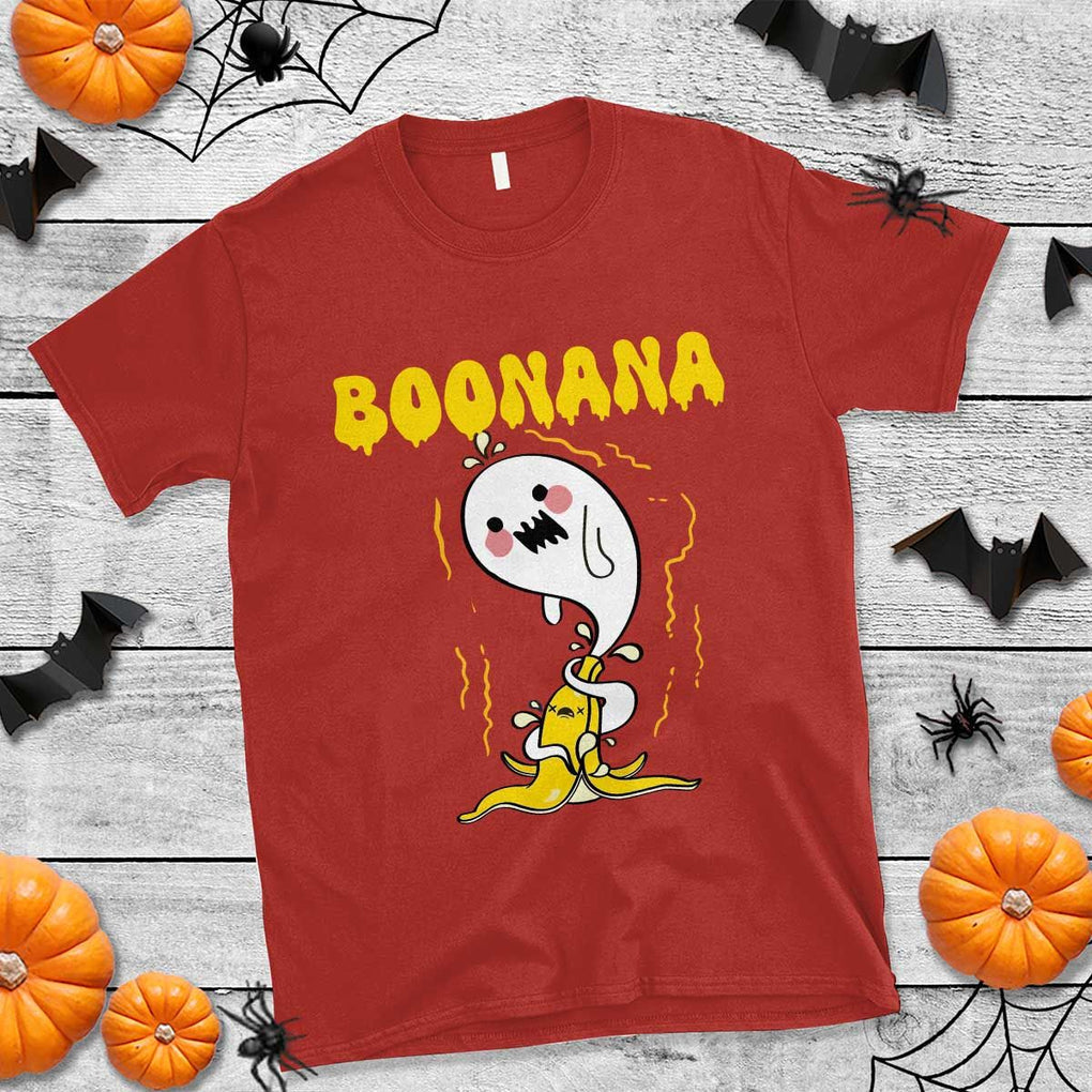 Halloween T Shirt Banana Ghost Boonana Cute Costume TS09 Red Print Your Wear