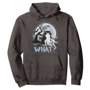 Halloween Cat Hoodie What Cat Murder Spooky Season TS09 Dark Chocolate Print Your Wear