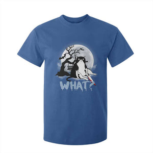 Halloween Cat T Shirt For Kid What Cat Murder Spooky Season TS09 Royal Blue Print Your Wear