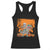 Funny Halloween Skeleton Riding Dinosaur Racerback Tank Top TS09 Black Print Your Wear