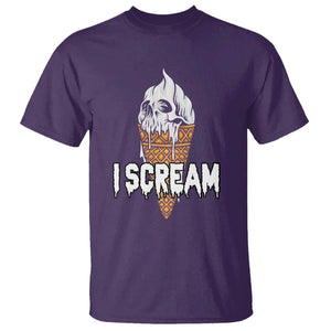 Halloween T Shirt I Scream Ice Cream Ghost TS09 Purple Print Your Wear