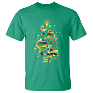 Santa Reindeer Riding Monster Truck Christmas Tree T Shirt TS09 Irish Green Printyourwear