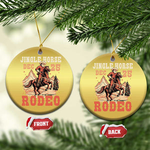 Xmas Cowboy Christmas Ornament Vintage Jingle Horse Rodeo Funny Howdy Western TS09 Circle Gold Print Your Wear