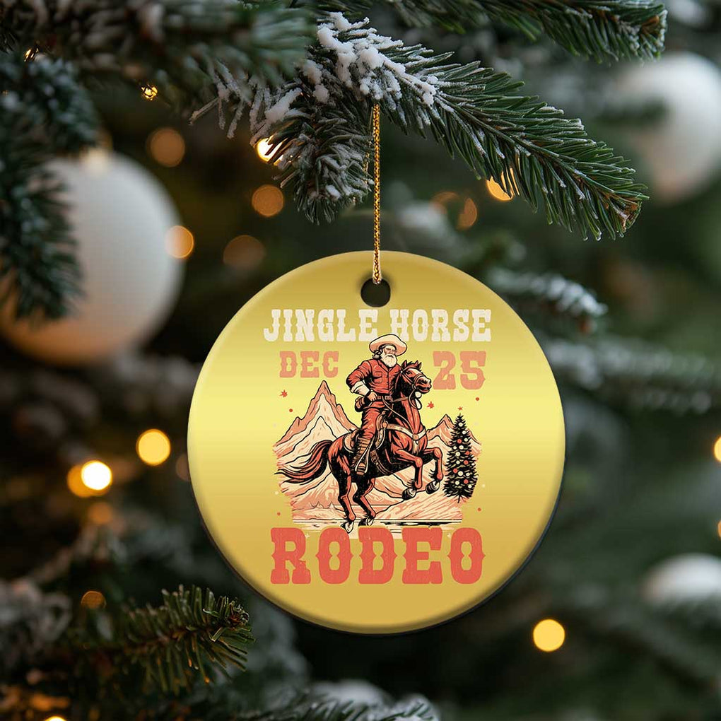 Xmas Cowboy Christmas Ornament Vintage Jingle Horse Rodeo Funny Howdy Western TS09 Print Your Wear