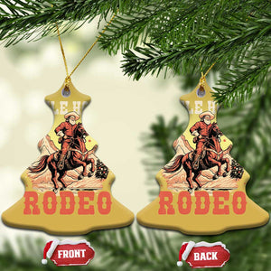 Xmas Cowboy Christmas Ornament Vintage Jingle Horse Rodeo Funny Howdy Western TS09 Christmas Tree Gold Print Your Wear