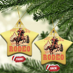 Xmas Cowboy Christmas Ornament Vintage Jingle Horse Rodeo Funny Howdy Western TS09 Star Gold Print Your Wear