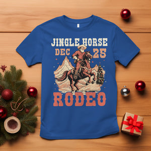 Vintage Jingle Horse Rodeo Funny Howdy Western Christmas T Shirt TS09 Royal Blue Printyourwear