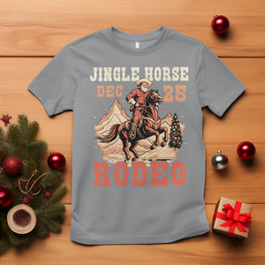 Vintage Jingle Horse Rodeo Funny Howdy Western Christmas T Shirt TS09 Sport Gray Printyourwear