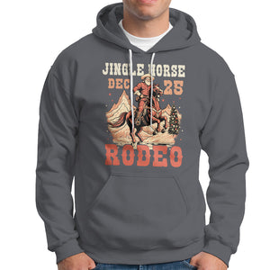 Vintage Jingle Horse Rodeo Funny Howdy Western Christmas Hoodie TS09 Charcoal Printyourwear