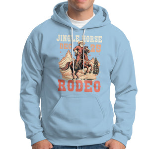 Vintage Jingle Horse Rodeo Funny Howdy Western Christmas Hoodie TS09 Light Blue Printyourwear