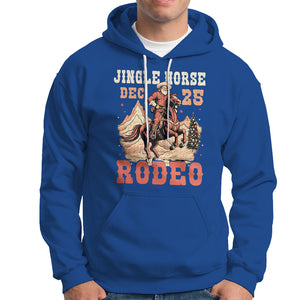 Vintage Jingle Horse Rodeo Funny Howdy Western Christmas Hoodie TS09 Royal Blue Printyourwear