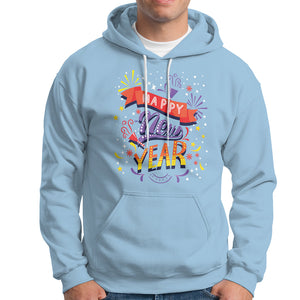 Happy New Year 2024 Firework Lucky Years Hoodie TS09 Light Blue Printyourwear