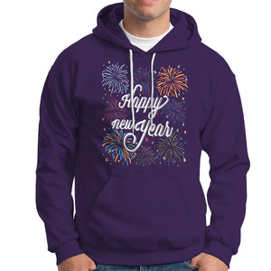 Happy New Year Colorful Firework Lucky Years Hoodie TS09 Purple Printyourwear