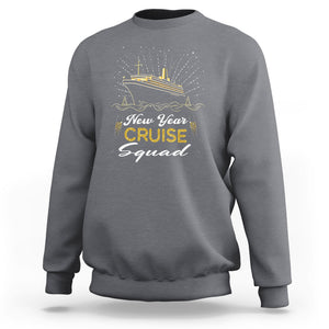 Happy New Year Cruise Family Lucky Firework Sweatshirt TS09 Charcoal Printyourwear