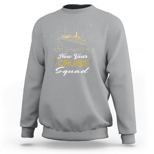 Happy New Year Cruise Family Lucky Firework Sweatshirt TS09 Sport Gray Printyourwear