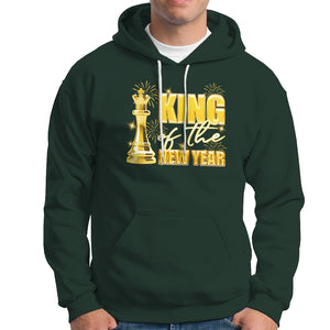 King Of The New Year Eve Happy Lucky Firework Hoodie TS09 Dark Forest Green Printyourwear