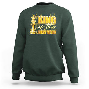 King Of The New Year Eve Happy Lucky Firework Sweatshirt TS09 Dark Forest Green Printyourwear