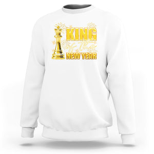 King Of The New Year Eve Happy Lucky Firework Sweatshirt TS09 White Printyourwear