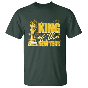 King Of The New Year Eve Happy Lucky Firework T Shirt TS09 Dark Forest Green Printyourwear