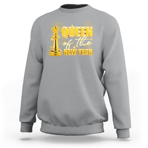 Queen Of The New Year Eve Happy Lucky Firework Sweatshirt TS09 Sport Gray Printyourwear