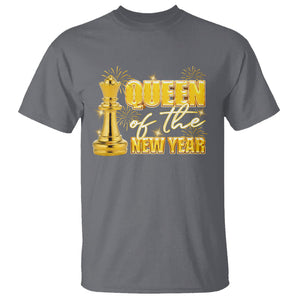 Queen Of The New Year Eve Happy Lucky Firework T Shirt TS09 Charcoal Printyourwear