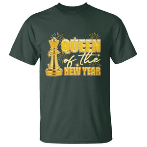 Queen Of The New Year Eve Happy Lucky Firework T Shirt TS09 Dark Forest Green Printyourwear