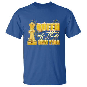 Queen Of The New Year Eve Happy Lucky Firework T Shirt TS09 Royal Blue Printyourwear