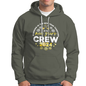 Happy 2024 New Year Crew Bringing Together Hoodie TS09 Military Green Printyourwear