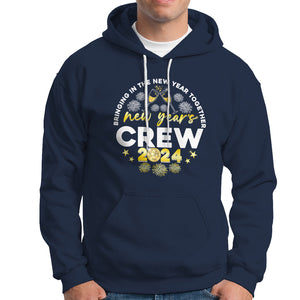 Happy 2024 New Year Crew Bringing Together Hoodie TS09 Navy Printyourwear