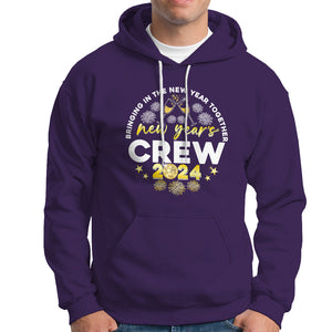 Happy 2024 New Year Crew Bringing Together Hoodie TS09 Purple Printyourwear