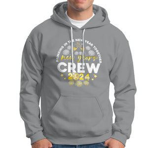 Happy 2024 New Year Crew Bringing Together Hoodie TS09 Sport Gray Printyourwear