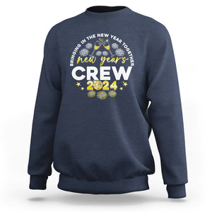 Happy 2024 New Year Crew Bringing Together Sweatshirt TS09 Navy Printyourwear