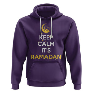 Keep Calm It's Ramadan Kareem Eid Mubarek Islam Muslims Hoodie TS09 Purple Printyourwear