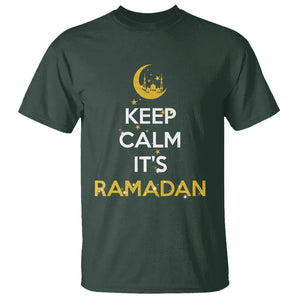 Keep Calm It's Ramadan Kareem Eid Mubarek Islam Muslims T Shirt TS09 Dark Forest Green Printyourwear