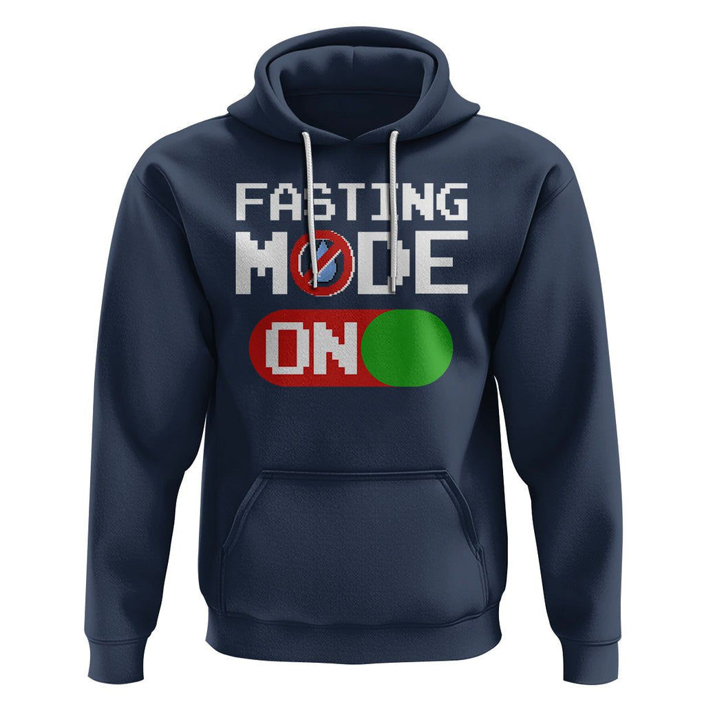 Ramadan Hoodie Fasting Mode On Weight Loss No Water TS09 Navy Printyourwear