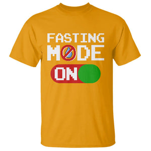 Ramadan T Shirt Fasting Mode On Weight Loss No Water TS09 Gold Printyourwear