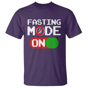 Ramadan T Shirt Fasting Mode On Weight Loss No Water TS09 Purple Printyourwear