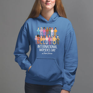 International Women's Day Hoodie Happy IWD 8 March Inspire Inclusion 2024 TS09 Royal Blue Printyourwear