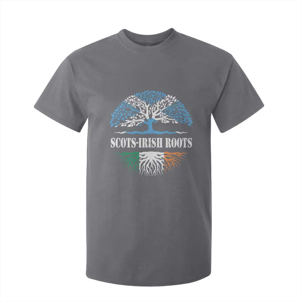 Scots-Irish Roots T Shirt For Kid Ulster Scots Ireland Scotland TS09 Charcoal Print Your Wear