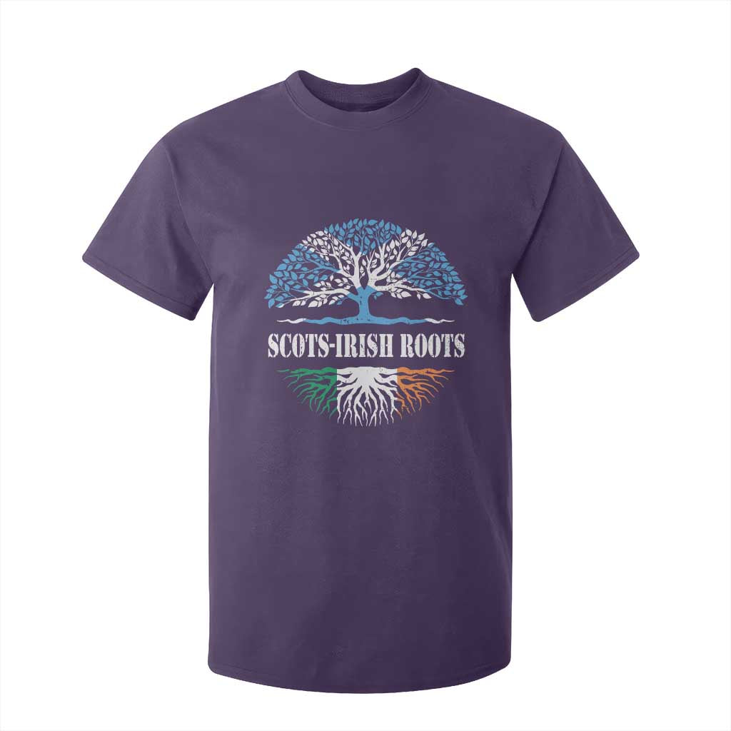 Scots-Irish Roots T Shirt For Kid Ulster Scots Ireland Scotland TS09 Purple Print Your Wear